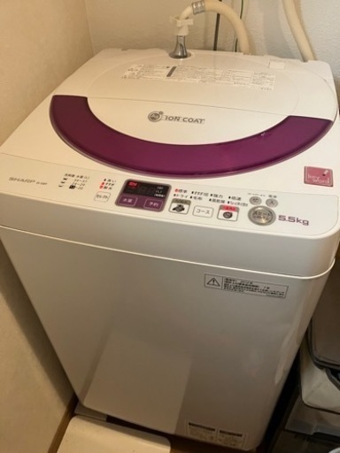 シャープ 縦型洗濯機　ES55E9