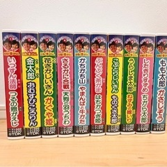 「とおるといくえのアニメ日本の昔ばなし」VHS10本セットの画像