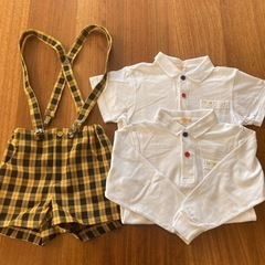 【デザイン要確認】《120》美品‼︎福山市　めばえ幼稚園　制服3点