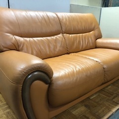 karimoku ソファー2p i396 中古品