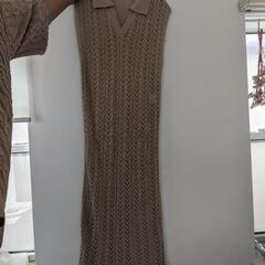レース編みワンピース