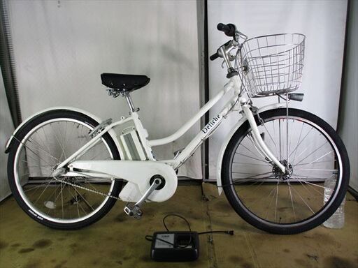 C347★整備済み　中古電動自転車　BS　Deliche ホワイト　8.7Ah　バッテリー良好★【26インチ】