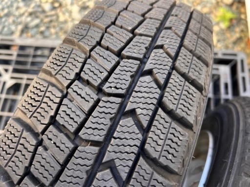 155/65R14 スタッドレス スチールホイールセット ダンロップ  WINTER MAXX ＷＭ02 バリ山 ダイハツ、スズキの軽自動車全般に