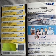 ANA株主優待券　期限間近です。グループ優待券付