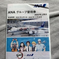 ANA株主優待券　期限間近です。グループ優待券付の画像