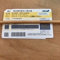 ANA株主優待券11月30日までの搭乗