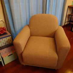フランフランソファ（新品同様）　柄変えカバー付き　クッション付き