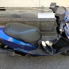乗れたらという方！20日(日)取引優先  HONDA Dio AF68 50cc  原付バイク 4スト バッテリ シート ミラー  外装傷ありの為格安 の画像