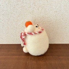 羊毛フェルト ころんと可愛い白くまさん ★作家さんのハンドメイド品★の画像