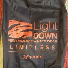 🦢TULTEX light Down ダウンジャケット M アウトドア 保管袋付の画像