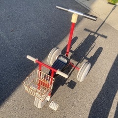 無印　三輪車　赤