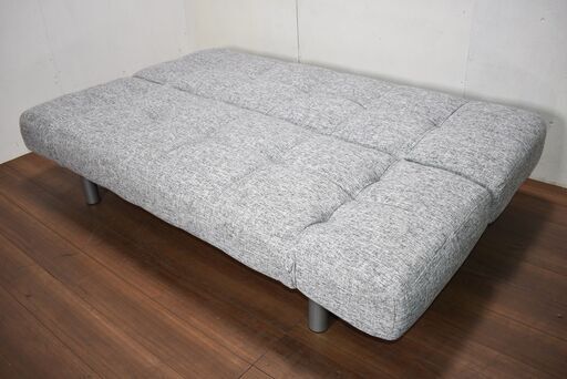 【ヤ取終了4/3】≪y462≫美品 ニトリ マークス AM リクライニング ソファベッド 2～3人掛け/トリプル ファブリック/布 便