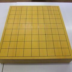 将棋盤 卓上将棋盤 柾目 36.6×33.4×厚み5.5cm 4枚ハギ盤 桐覆い付き 札幌市 厚別区の画像