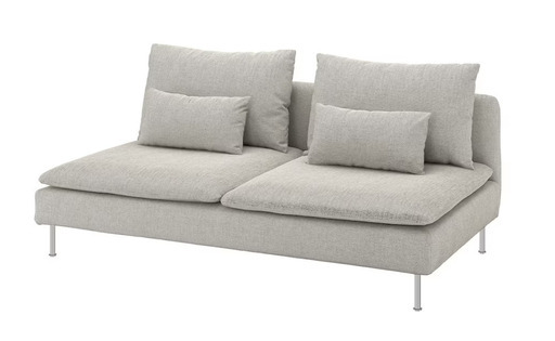 IKEA お洒落 3人掛け ソファ ソーデルハムン クッション付