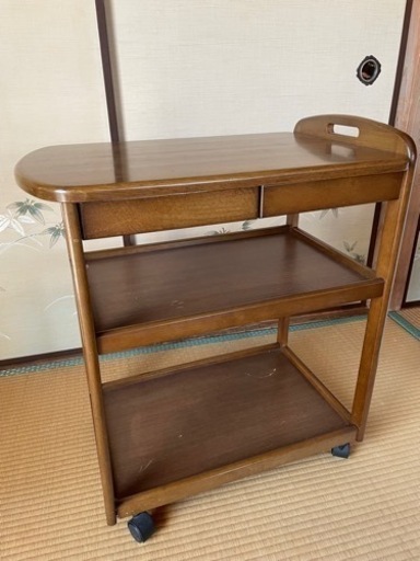 ※取引中※木製キッチンワゴン　コイズミ