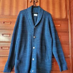 値引きしました❗厚手カーディガン濃いブルー、ニット