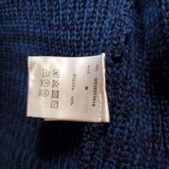 値引きしました❗厚手カーディガン濃いブルー、ニットの画像