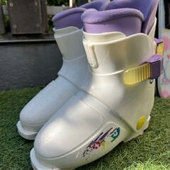 スキー板110★ブーツ20ｃｍ★ストック　3点セットの画像