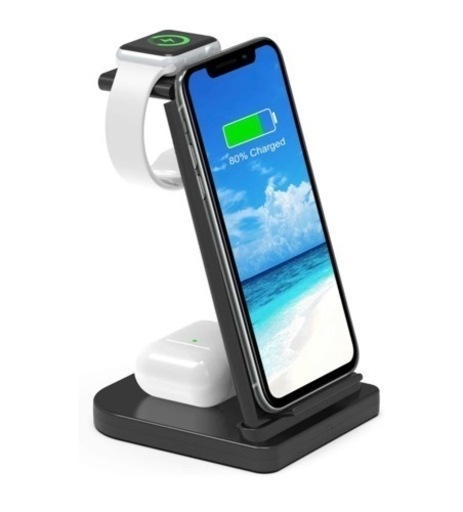 新品　3in1 ワイヤレス充電器