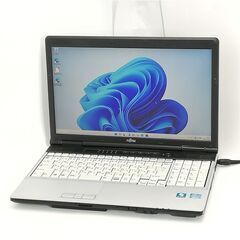 保証付 日本製 フルHD 15.6型 ノートパソコン 富士通 E742/F 中古美品 第3世代 Core i7 4GB DVDマルチ Windows11 Office 即使用可能