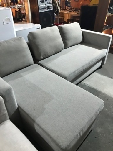 取引場所　南観音　K 2211-359 L 字型ソファ　汚れあり　ソファ下収納あり