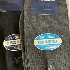 【決まりました！】プレイボーイ 靴下 24〜26cm用 2足入り （株）ナイガイ 未使用品の画像