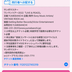 サンボマスターチケット2枚