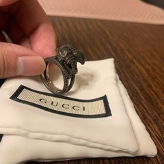 【極美品⠀】GUCCI シルバーリング 蛇 箱付き