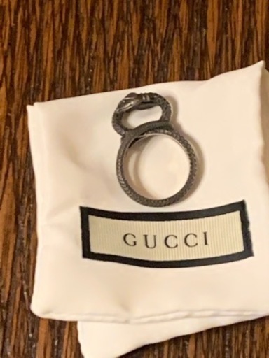 【極美品⠀】GUCCI シルバーリング 蛇 箱付き