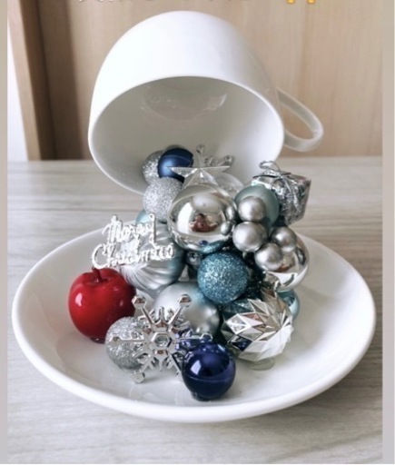クリスマス　ティーカップ　ハンドメイド