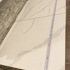 <取り置き中>オーダーセラミック　テーブル　ダインニングテーブル　油圧昇降　ほぼ新品の画像