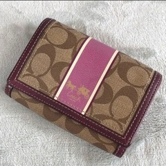 coach シグネチャー 二つ折り財布