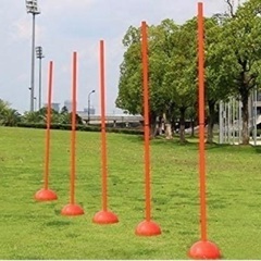 サッカー　トレーニングポール　5本