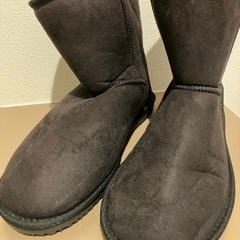 メンズ　黒色　ムートンブーツ