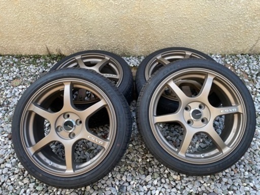 [受け渡し決定]レアマイスター CS-V6 アルミホイール ブロンズ 195/45R17