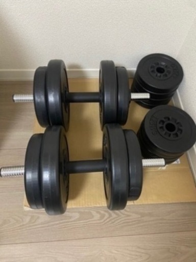 ダンベル20kg×2setとフラットベンチ