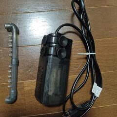 ☆亀を飼育していたときに使っていたフィルターです☆【水生生物用フィルター】の画像