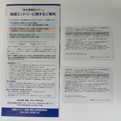 ANA/全日空 株主優待　2枚（※2022/11/30搭乗分まで）の画像