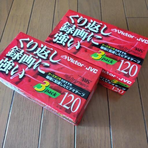 VHSビデオテープ新品(3本組)X2