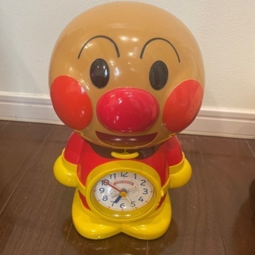 中古　アンパンマン おじゃべり目覚まし時計