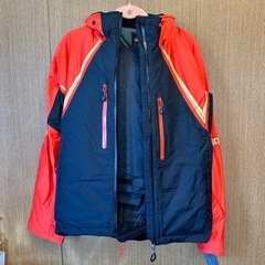 【美品！】ワークマン イージス 防水防寒上下（LLサイズ、赤）の画像