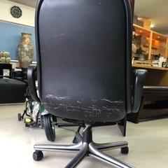 【A】【中古】ジロフレックス　デスクチェア　焦茶　本革の画像