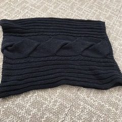 未使用　コムサデモード　ニットロングベスト（ネックウォーマー付）の画像