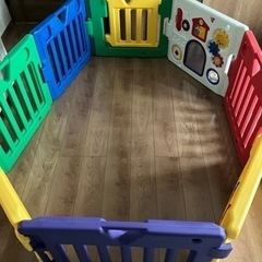 中古 ベビーサークル 日本育児 ミュージカルキッズランドDX 8枚セット 動作確認済の画像