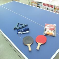 卓球台 家庭用サイズ 120×240 セパレート式 移動キャスター付 中古の画像