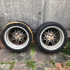 ダイハツ ムーヴ L150S 純正 14インチ アルミ ホイール 4.5J +45 4穴 PCD100 ２本の画像