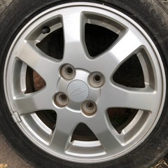 ダイハツ ムーヴ L150S 純正 14インチ アルミ ホイール 4.5J +45 4穴 PCD100 ２本の画像