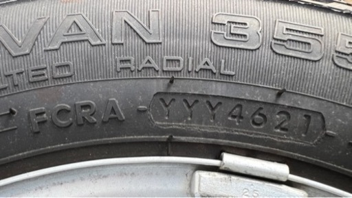 【交渉中】鉄ホイールタイヤ 4本セット 145R12 6PRLT YOKOHAMA SUPER VAN 355 ダイハツ 軽トラック 