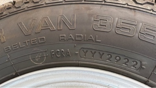 【交渉中】鉄ホイールタイヤ 4本セット 145R12 6PRLT YOKOHAMA SUPER VAN 355 ダイハツ 軽トラック 