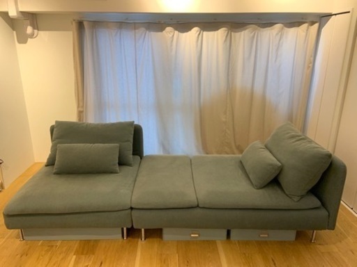 IKEA ソーデルハムン2〜3人掛け　取りに来ていただける方。